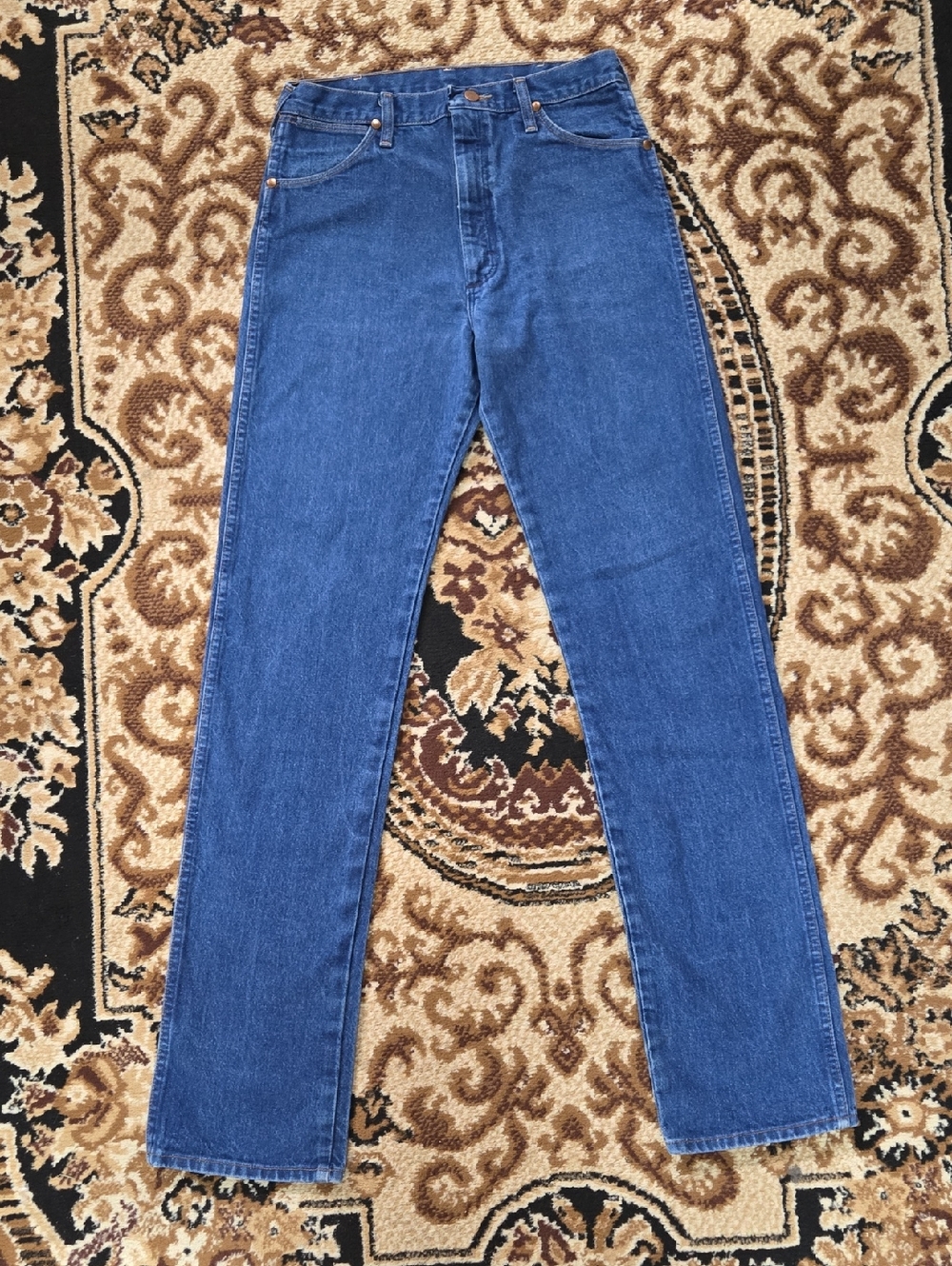 Wrangler Blue Jeans 100% Cotton Denim Retro Vintage Western Cowboy 90s 1990 Y2K